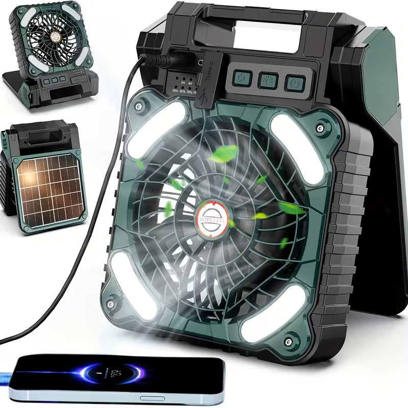 Solarni ventilator 2u1
