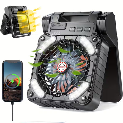 Solarni ventilator 2u1