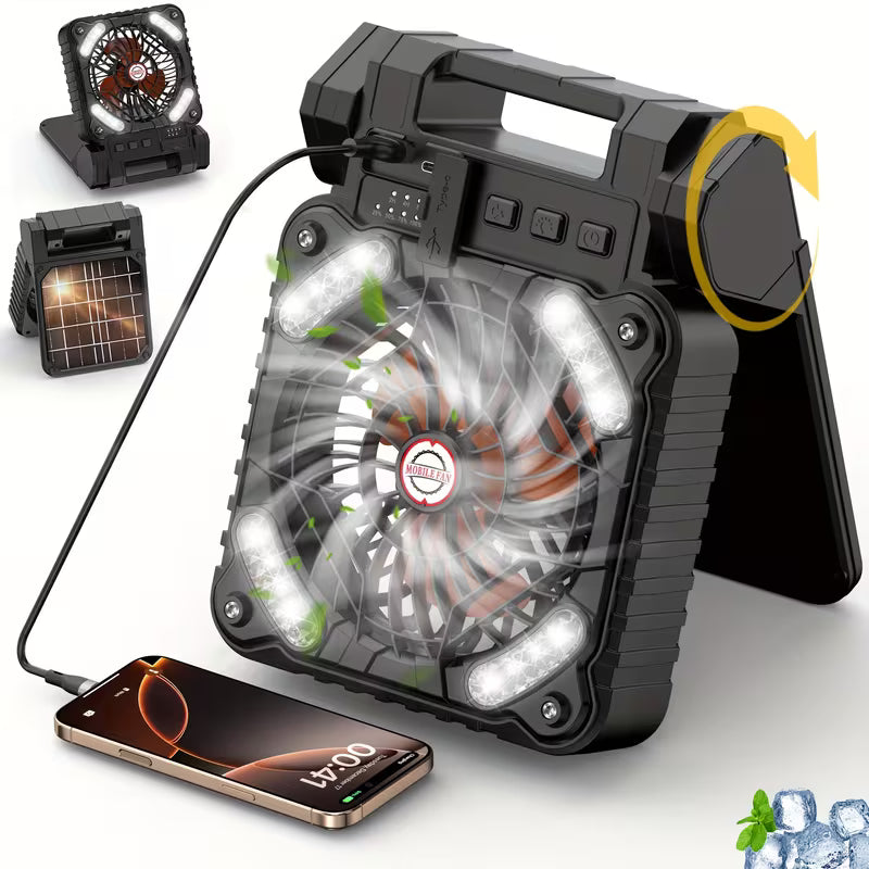 Solarni ventilator 2u1